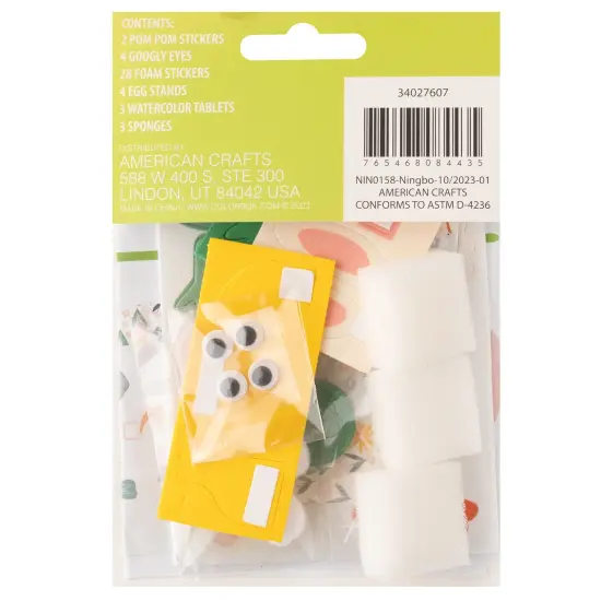 Colorbok Bunny Boutique Egg Decorating Kit-Animals, Makes 4 {3}