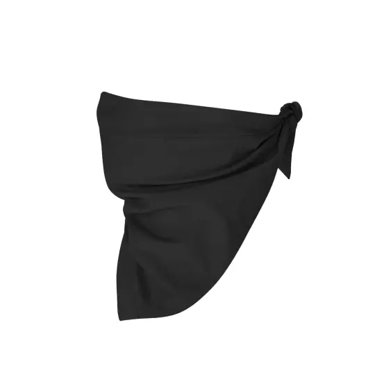 Jordefano Set of 12 Blank Cotton Plain Black Bandanas for Men and Women {5}