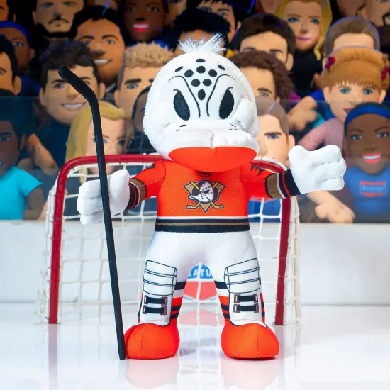 Bleacher Creatures Anaheim Ducks Wild Wing Bundle: Alt Orange & Retro Uniforms 10" Plush Figures {2}