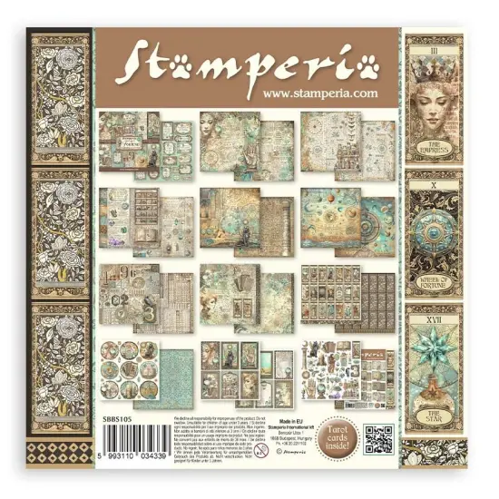 Stamperia Double-Sided Paper Pad 8"X8" 10/Pkg-Fortune {3}