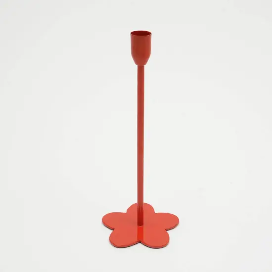 Floral Fusion Candle Holder, Red {2}