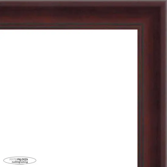 Panoramic Linear Brown Picture Frame - UV Acrylic, Foam Board Backing, Hanging Hardware {2}