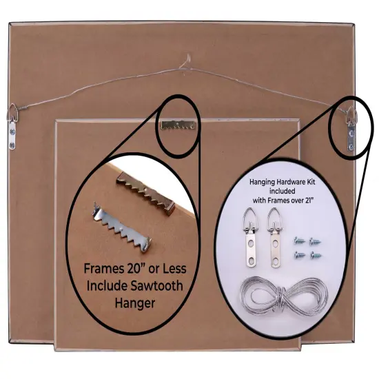 Photo Size Shadow Box 1.75" Deep Gold Frame - UV Acrylic, Backing, Hanging Hardware {6}