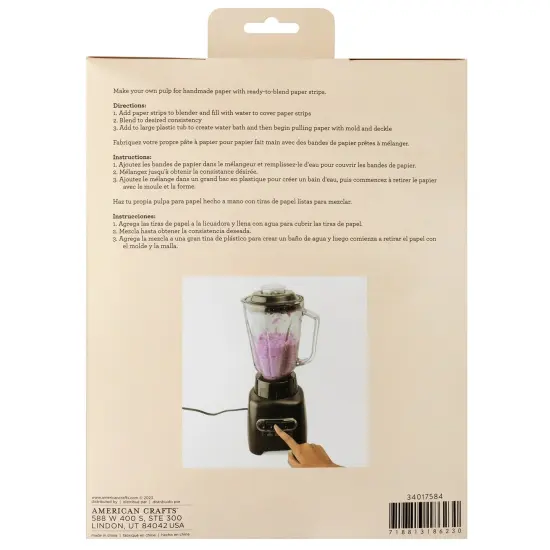 American Crafts Handmade Paper Shredded Paper 1lb-White {2}