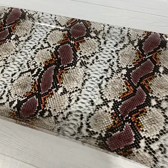 Snake Skin Print TPU Vinyl Black {2}