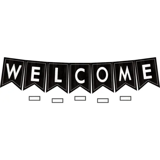 Modern Farmhouse Pennants Welcome Bulletin Board Set {1}