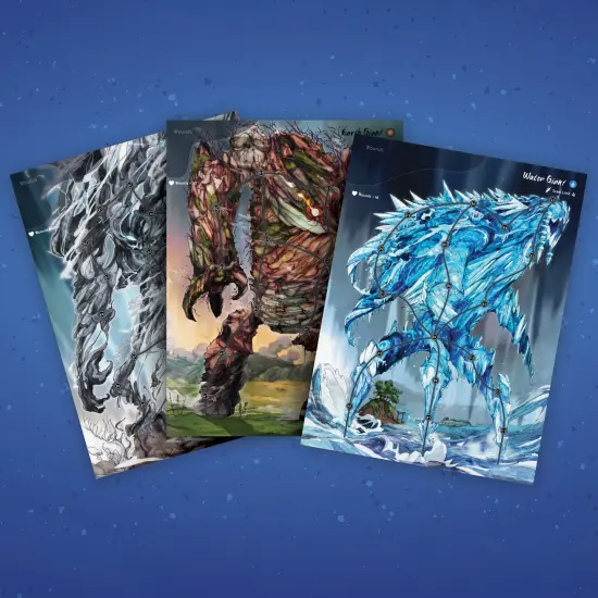 Renegade Games: Wraith & The Giants - A Solo Hero Series Game - A Solitaire Game Of Epic Battles With Elemental Giants, Ages 14+, 1 Player, 30-45 Mins {6}