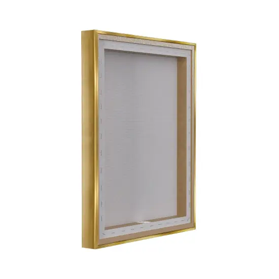 Stupell Industries Gu&iacute;a de Lavado de Ropa, Blanco Framed Floater Canvas Wall Art Gold Floater Frame {4}