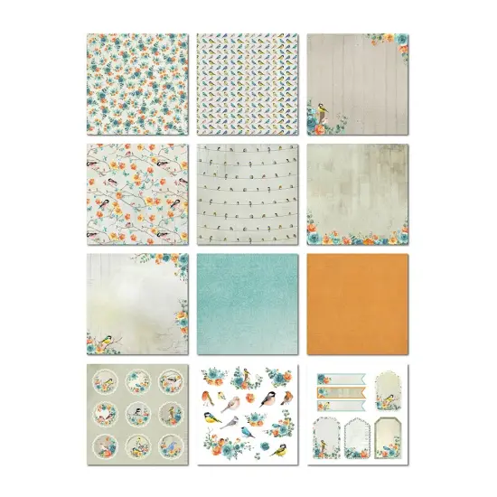 Little Birdie Woodland Stories Cardstock Pack 6"X6" 24/Pkg-Woodland Stories {2}