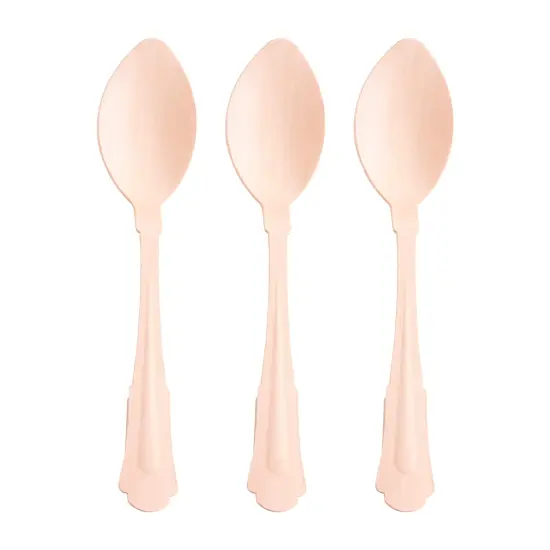 Silhouette Birch Wood Eco Friendly Disposable Dinner Spoons (600 Spoons) {2}
