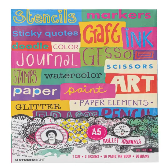 Art By Marlene Signature Collection Journals 3/Pkg-Nr. 04, Bullet Journals {1}