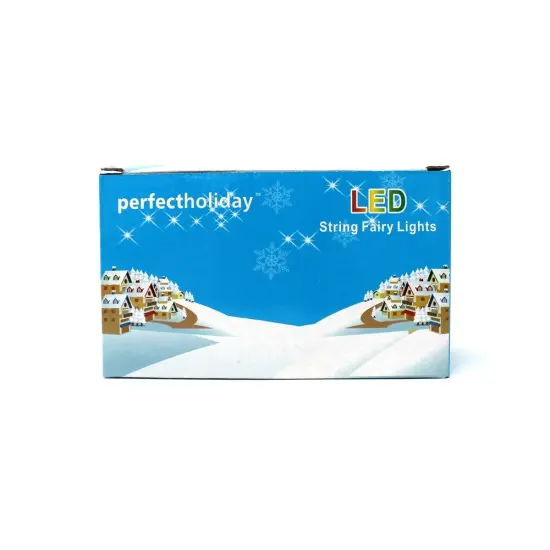 Perfect Holiday 200 LED String Light With Connector Red {5}