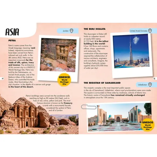 Sassi: Travel, Learn & Explore - Monuments Of The World - 200pc Puzzle, 32pg Facts Book, 32 Special Figures, Poster, UNESCO, Educational Set, Kids 6+ {7}