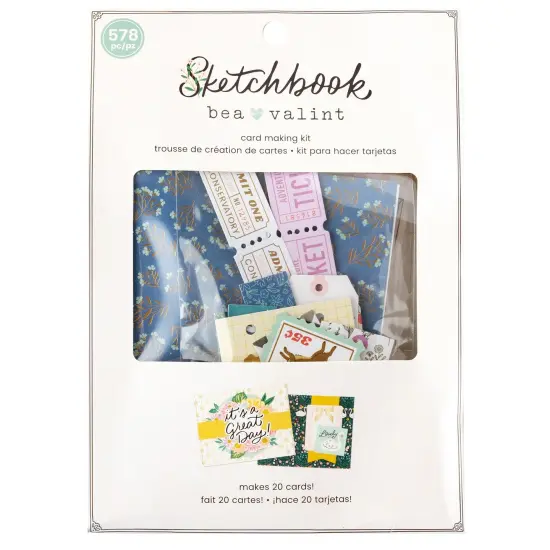Bea Valint Sketchbook Card Making Kit-Makes 20 {1}