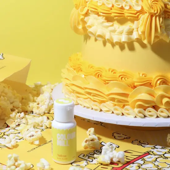 20ml Yellow Oil Based Colouring for Vibrant Buttercream Ganache Fondant Cake Batter and More {5}