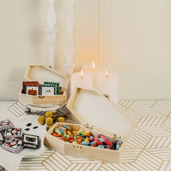 Wooden Coffin Box, Multiple Sizes, Unfinished, Halloween Decor, Pet Casket | Woodpeckers {8}