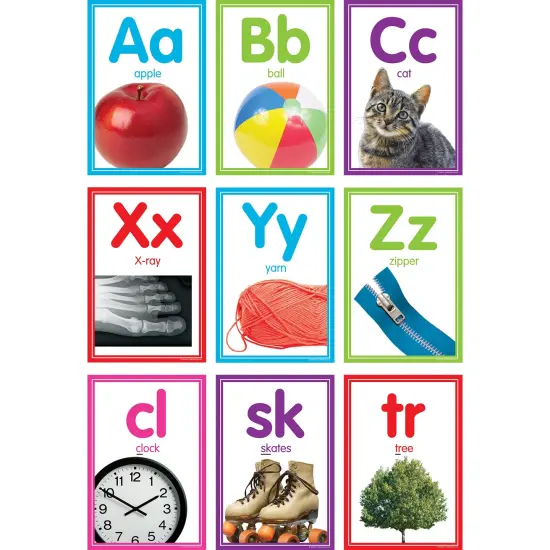 Colorful Photo Alphabet Cards Bulletin Board Set {1}