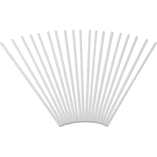 Juvale 30-Pack Plastic White Dowel Rods for Tiered Cake Construction and Crafts, 12 x 1/4 Inches {2}