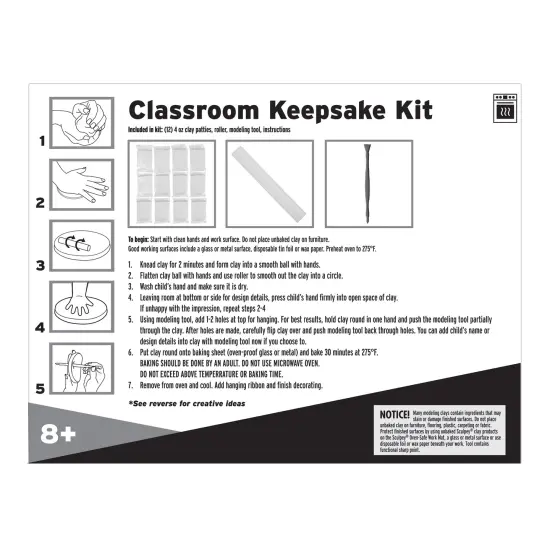 Sculpey Keepsake Classroom Kit-Makes 12 {2}