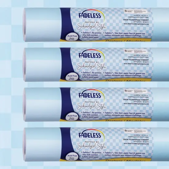 Schoolgirl Style Bulletin Board Paper, 48" x 12', Pool Party, 4 Rolls {1}