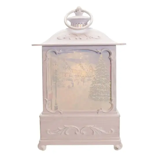 Kurt Adler 10-Inch Battery Operated Warm White LED Lighted Santa With Gifts Lantern {3}