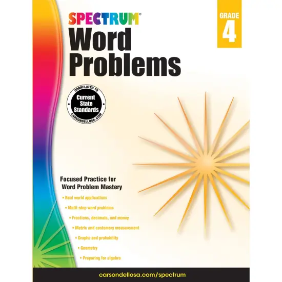 Word Problems Workbook, Grade 4, Paperback {1}