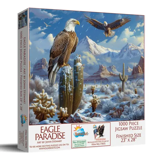 Sunsout Eagle Paradise 1000 pc Jigsaw Puzzle 77075 {3}