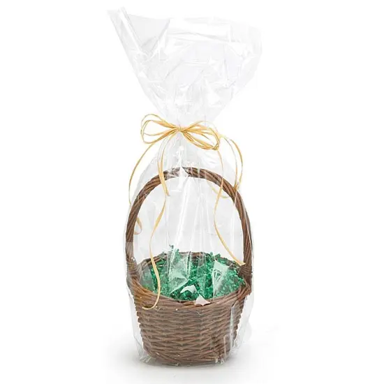 Durable Gusseted Pinched Bottom Basket Bags 17" x 8" Pack of 100 {3}