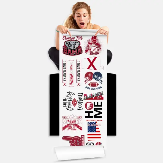Alabama Football DTF Transfer 22x60 Direct-to-Film Gang Sheets {1}
