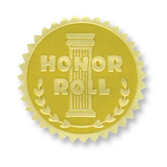 Gold Foil Embossed Seals, Honor Roll {1}