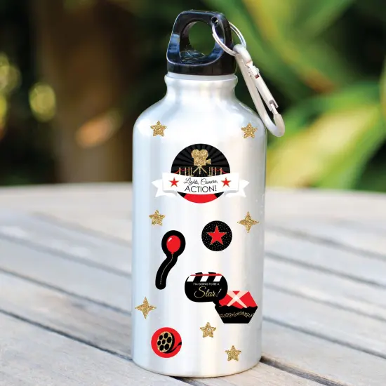 Big Dot of Happiness Red Carpet Hollywood - Movie Night Birthday Party Favor Kids Stickers - 16 Sheets - 256 Stickers {6}