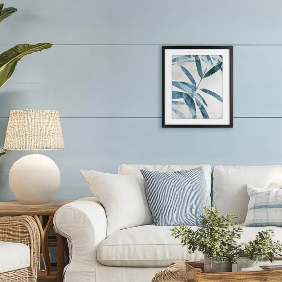 Stupell Industries Blue Twilight Palms Framed Print Under Glass, design by Aoibhne Hogan {8}