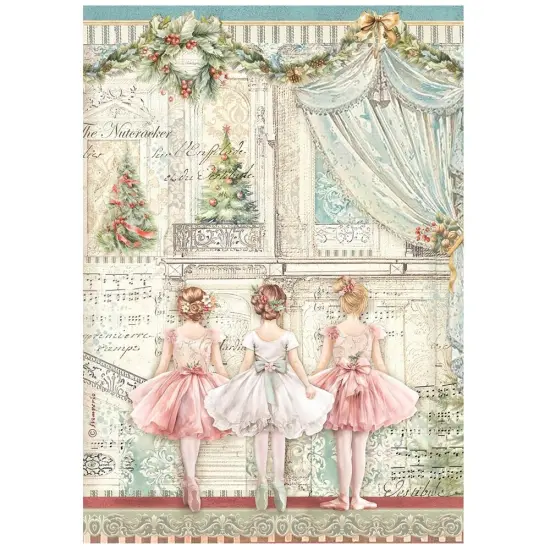 Stamperia Assorted Rice Paper A4 6/Sheets-The Nutcracker {7}