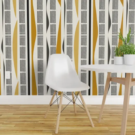 Peel & Stick Wallpaper 2FT Wide Modern Bold Mixed Print Custom Removable Wallpaper by Spoonflower {1}