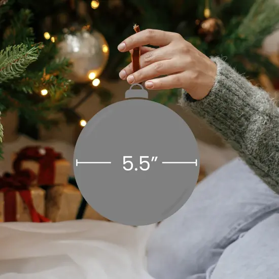 Northlight Shatterproof Swirl Christmas Ball Ornament - 5.5" (140mm) - Silver {5}