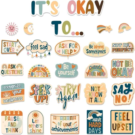 Boho Bulletin Board Decorations Set {1}