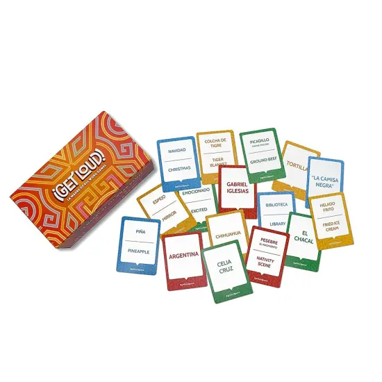 Tragos: Get Loud - The Bilingual Guessing Word Game, Celebrates Latino Culture, Act Out & Describe, Party Game, Family-Kids-Adults Age 8+, 2+ Players {1}