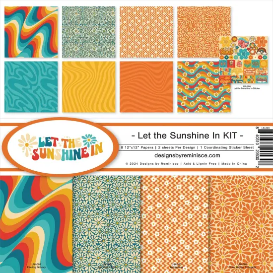 Reminisce Collection Kit 12"X12"-Let The Sunshine In {1}