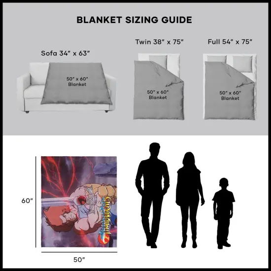 Warner Brothers Thundercats Silk Touch Sherpa Throw Blanket Give me sight {6}