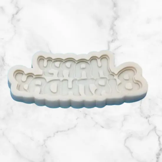 Happy Birthday Letter Form Silicone {5}