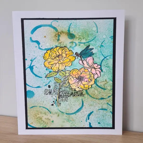 AALL And Create Stencil 6"X6"-Coffee Stains {4}