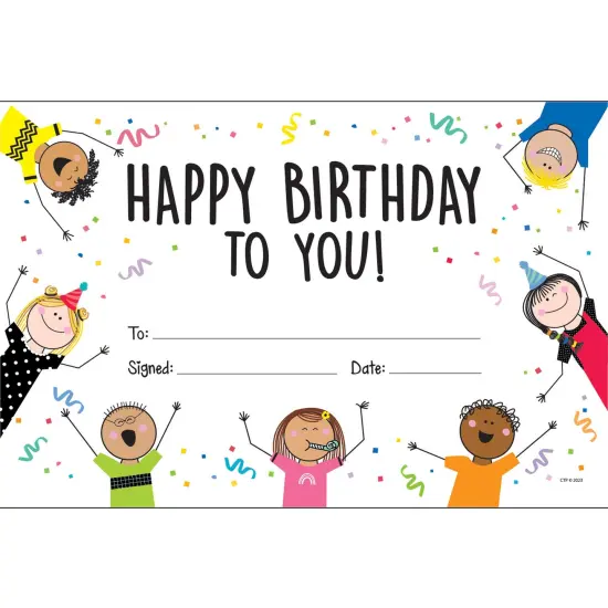 Stick Kids Happy Birthday Awards, Pack of 30 {1}
