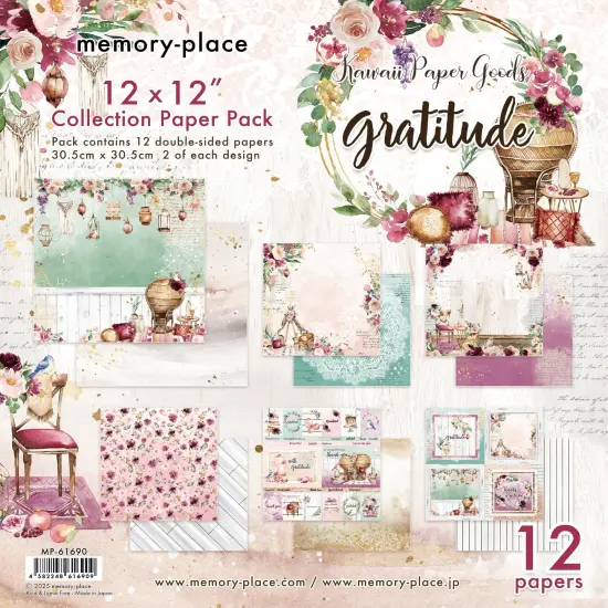 Memory Place Collection Pack 12"X12"-Gratitude {1}