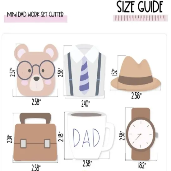 Dad Work Set Cookie Cutters {3}