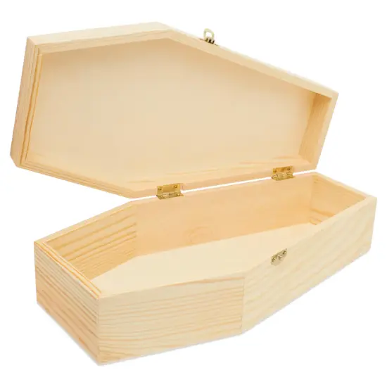 Wooden Coffin Box, Multiple Sizes, Unfinished, Halloween Decor, Pet Casket | Woodpeckers {7}