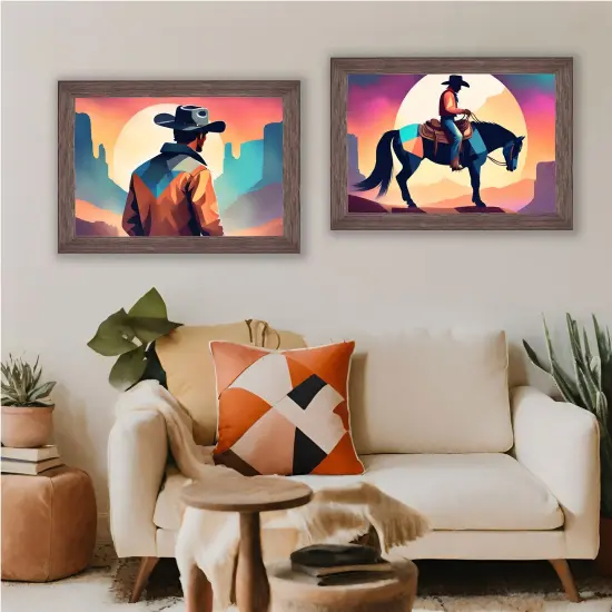 25x17 Modern Bamboo Picture Frame with UV-Resistant Acrylic & Acid Free Backing, Available in5 Finishes - Gold, Silver, Brown, Black, and Natural {7}