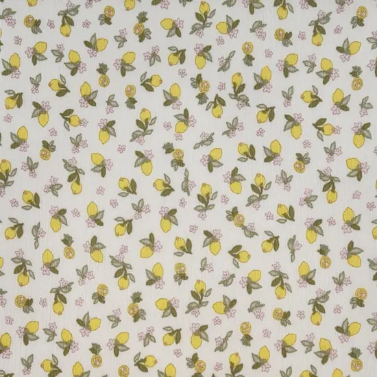1 Yard Lemon Rayon Crinkle Fabric &ndash; 50/52&rdquo; Wide Lightweight Material {2}