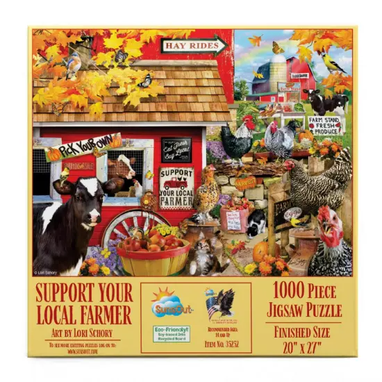 Sunsout Support Your Local Farmer 1000 pc Jigsaw Puzzle 35252 {4}