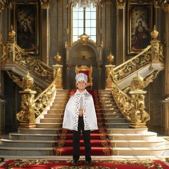 King Crown Child Costume Hat, Silver {4}