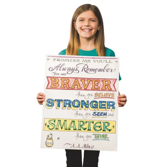 Paint-a-Dot™ Braver...Stronger Poster Craft Kit (Pack of 12) {4}